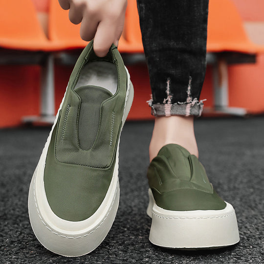 Damen Modische Slip-On Sneakers mit atmungsaktivem Obermaterial und dämpfender Laufsohle EB