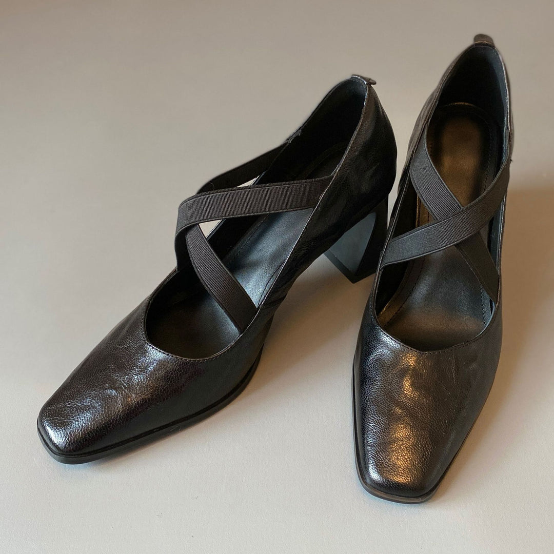 Damen elegante Slingback-Pumps mit modischem Riemendesign und komfortablem Blockabsatz EB