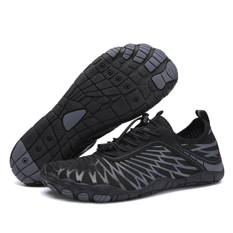 Damen Aqua-Fitness-Schuhe mit atmungsaktiver Obermaterialstruktur und rutschfester Sohle EB
