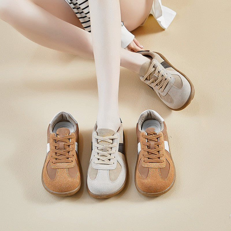 Damen Sneakers mit weichem Suede-Obermaterial und atmungsaktiver Sohle EB