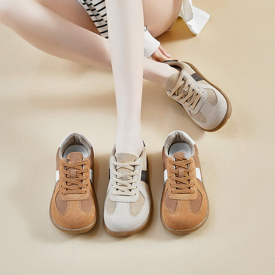 Damen Sneakers mit weichem Suede-Obermaterial und atmungsaktiver Sohle EB
