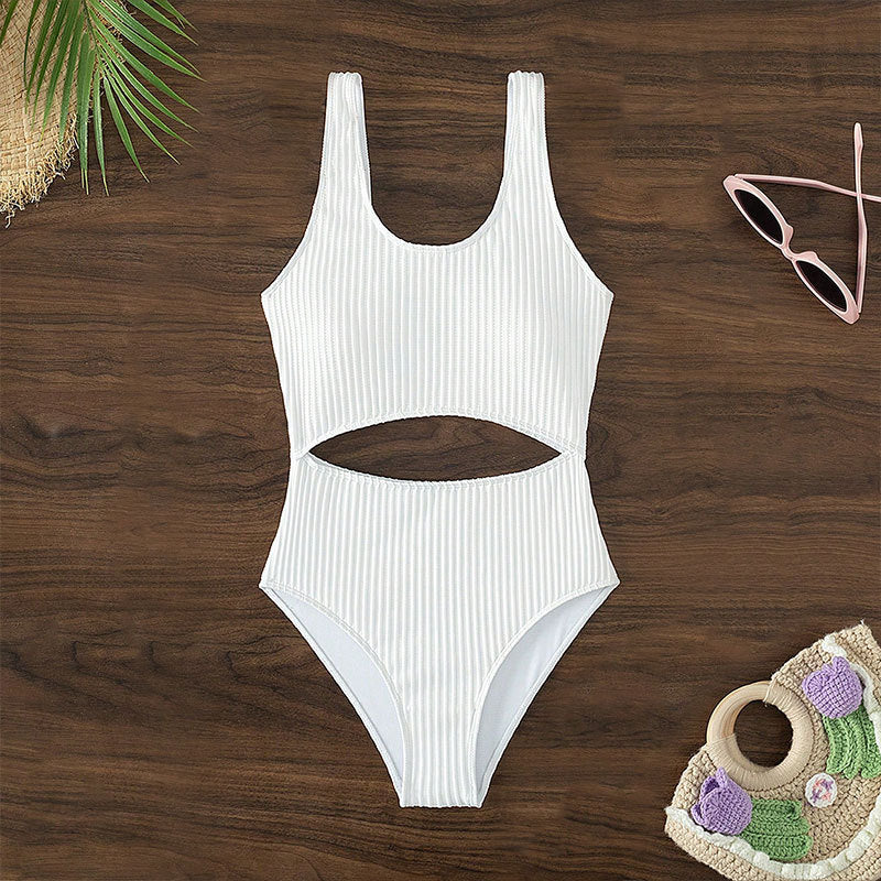 Damen Einteiliger Badeanzug mit stylischem Cut-Out-Design EB