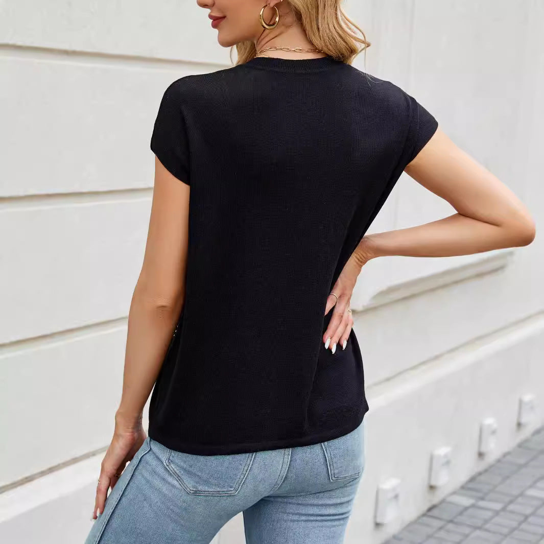Damen Oberteil mit elegantem Strassdesign EB