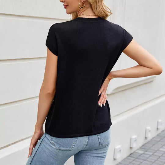 Damen Oberteil mit elegantem Strassdesign EB
