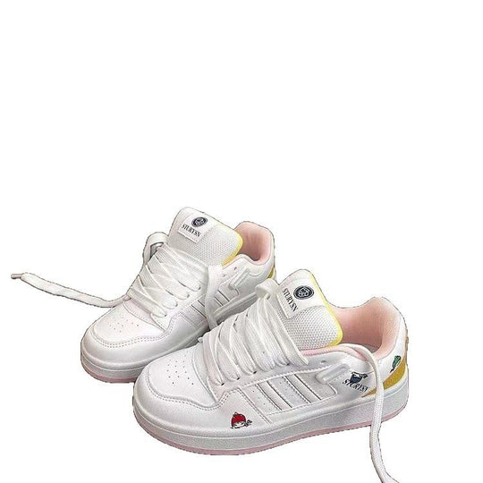Damen Sneakers mit lustigen Applikationen und rutschfester Sohle EB