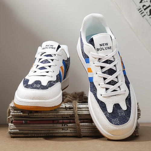 Damen modische Sneakers mit verstärktem Fersenbereich und atmungsaktiver Oberflächenstruktur EB