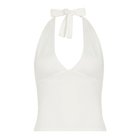 Damen Haltertop mit verspieltem Punkte-Design EB