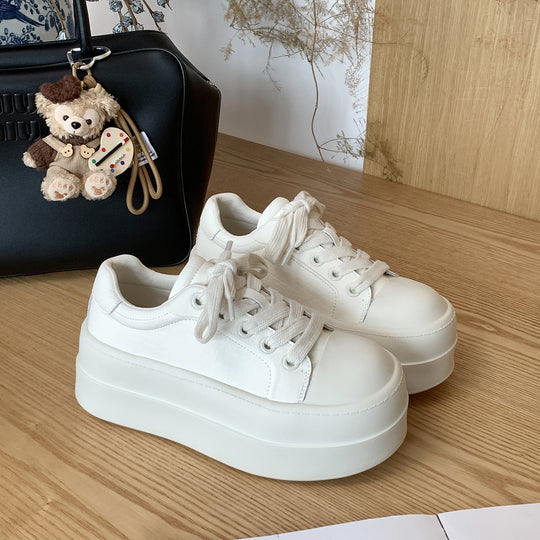 Damen Plattform-Sneaker mit atmungsaktiver Oberfläche und modischem Design EB