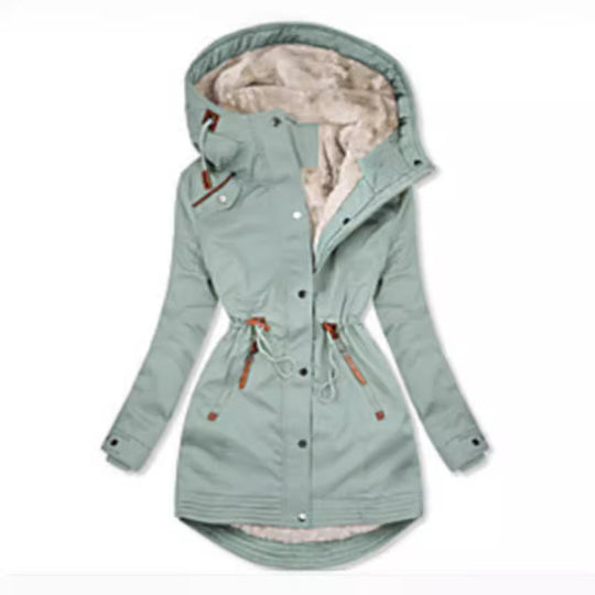 Damen Wintersaison Parka mit warmer Fleece-Fütterung EB