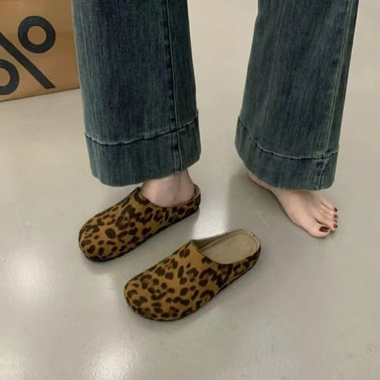 Damen  gefütterte Clog-Pantoffel mit verstellbarer Metallschnalle und anatomischem Korkfußbett EB