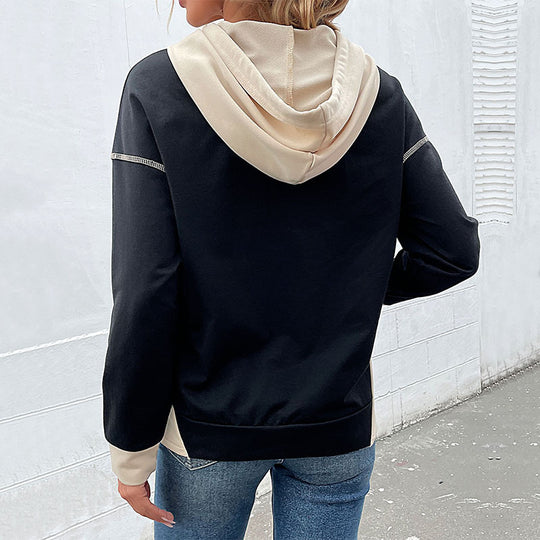 Damen Hoodie mit Kapuze und praktischen Taschen EB
