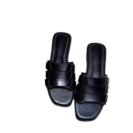 Damen Komfortable Slipper mit eleganten Riemen EB