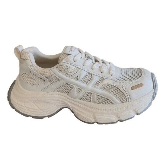 Damen Sportliche Sneaker mit atmungsaktivem Mesh-Obermaterial und rutschfester Sohle EB