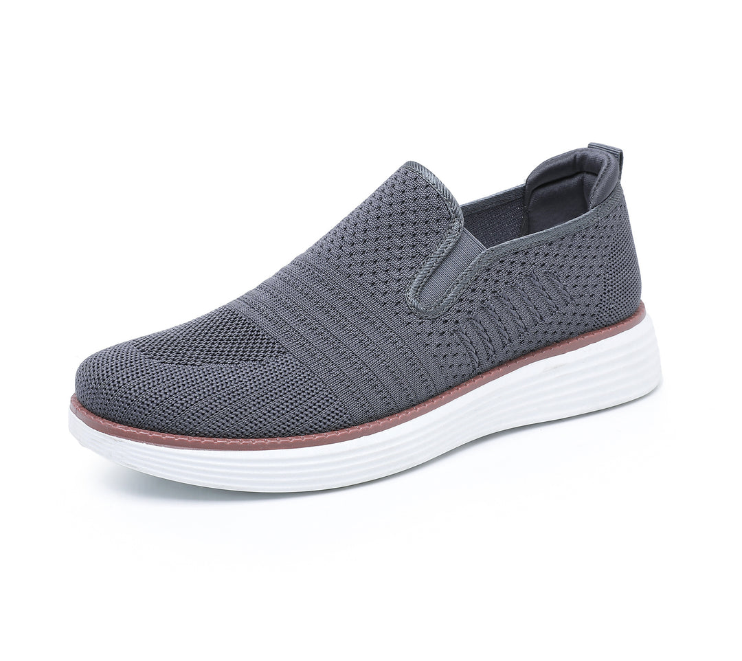 Damen Bequeme Slip-On Sneakers mit atmungsaktivem Obermaterial und flexiblem Fußbett EB