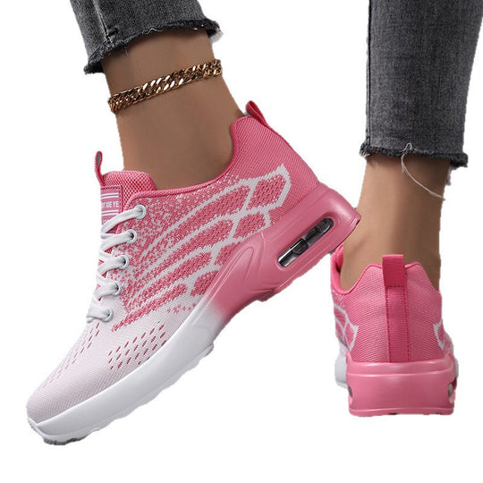 Damen Sportliche Sneaker mit atmungsaktiver Obermaterialstruktur und dämpfender Sohle EB