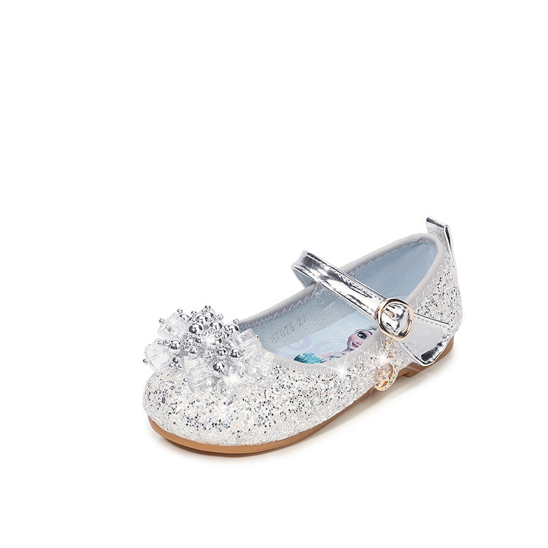 Mädchen Ballerina Schuhe mit funkelnden Perlenapplikationen EB
