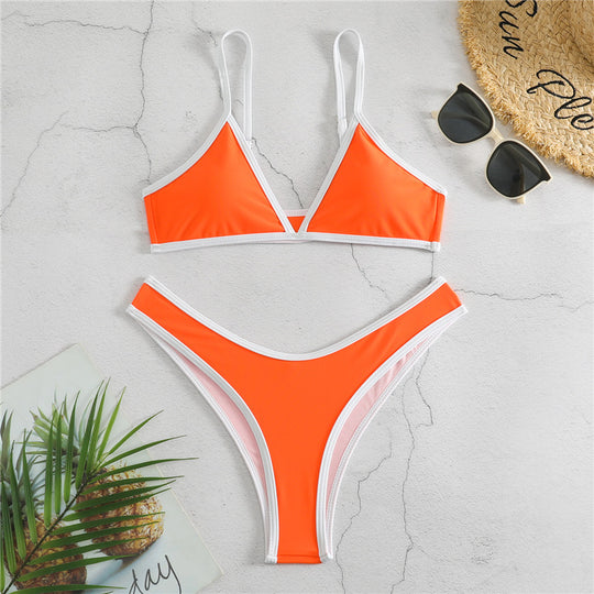 Damen Triangel-Bikini mit eleganter Naht und sportlichem Schnitt EB