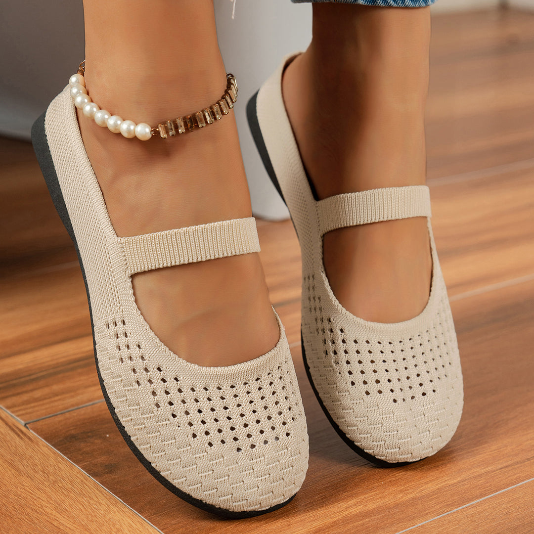 Damen Atmungsaktive Schuh mit elastischem Riemendesign EB
