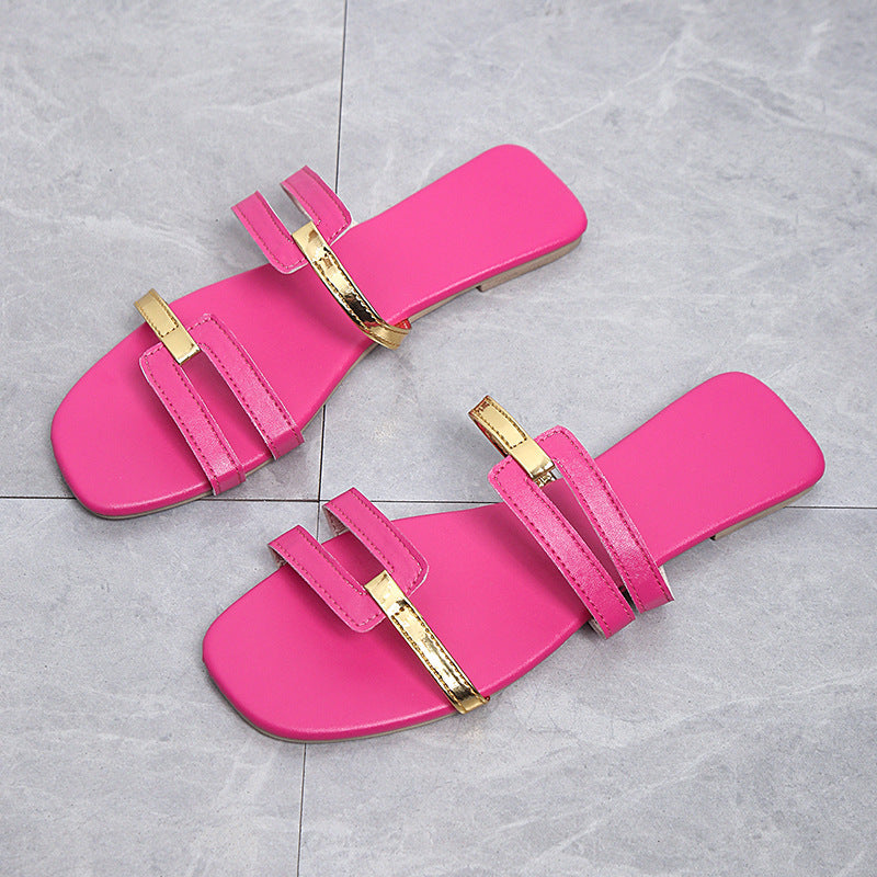 Damen elegante Sandalen mit modischem Riemen-Design EB