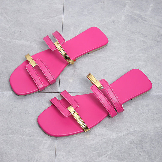 Damen elegante Sandalen mit modischem Riemen-Design EB