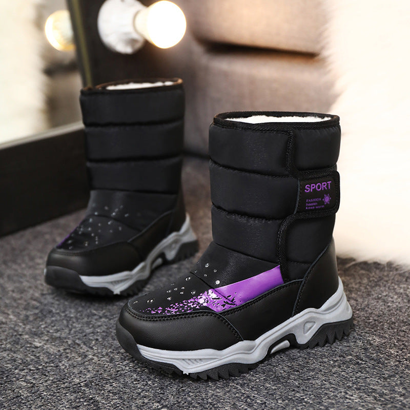 Damen Winterstiefel mit rutschfester Sohle und isolierender Fütterung EB