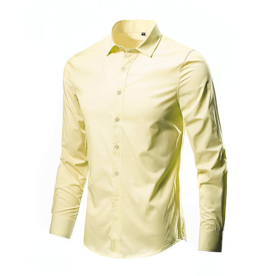 Herren nan Slim-Fit Businesshemd aus Stretch-Baumwollmix mit Kentkragen EB