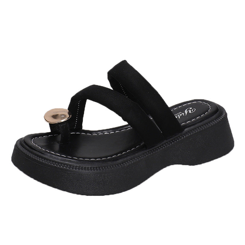 Damen Wedge-Sandaletten mit modischem Riemendesign und komfortabler Sohle EB
