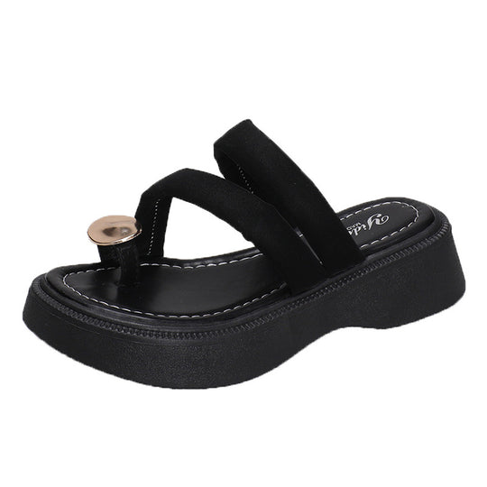 Damen Wedge-Sandaletten mit modischem Riemendesign und komfortabler Sohle EB