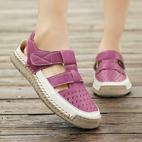 Damen Bequeme und luftige Freizeitsandalen mit ergonomischem Fußbett EB