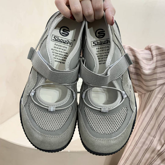 Damen Komfort-Sneaker mit atmungsaktivem Mesh-Obermaterial und innovativer Schnürtechnik EB