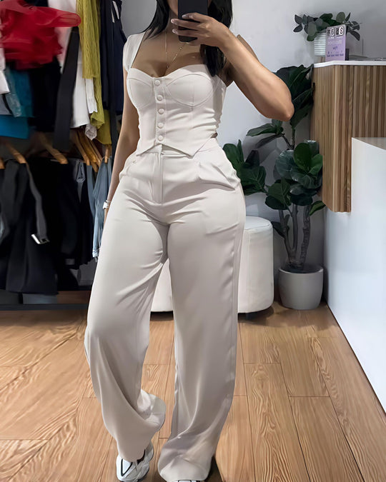 Damen Elegantes und figurbetontes Jumpsuit EB