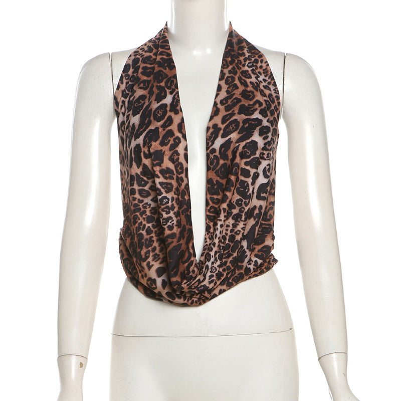 Damen Scarf mit modernem Leopardenmuster EB