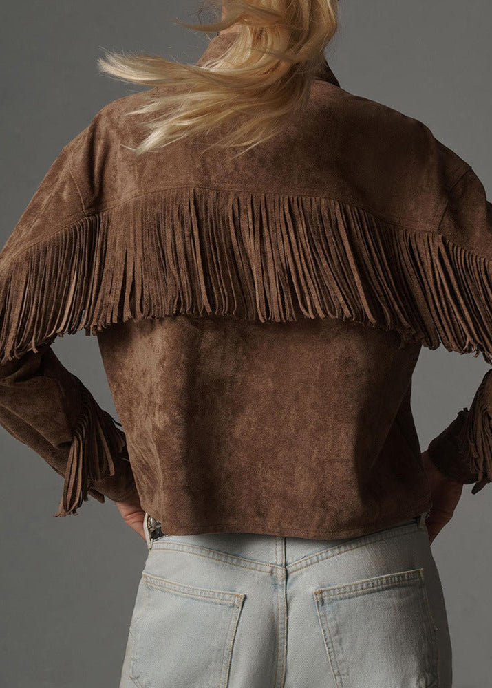 EB | Charm Fransen Wildlederjacke