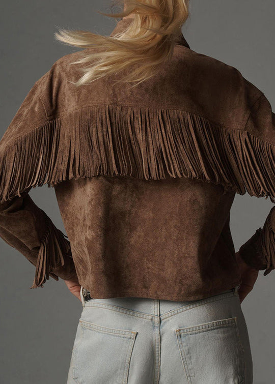 EB | Charm Fransen Wildlederjacke