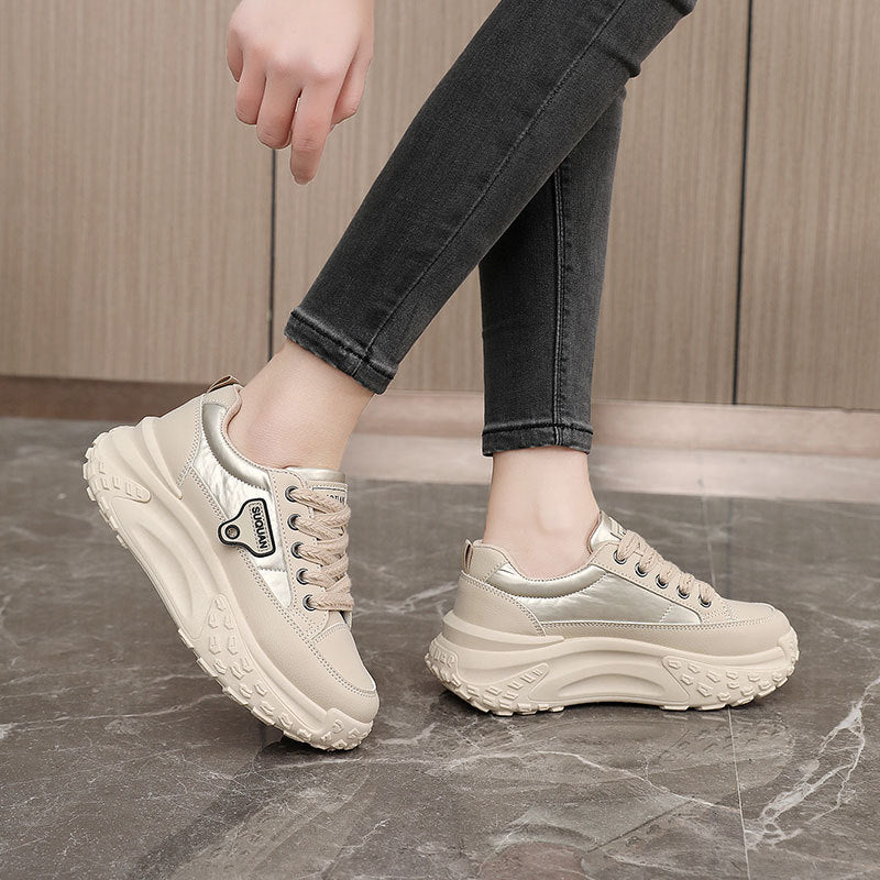 Damen modische Sneakers mit hohem Komfort und stoßdämpfendem Sohlenprofil EB