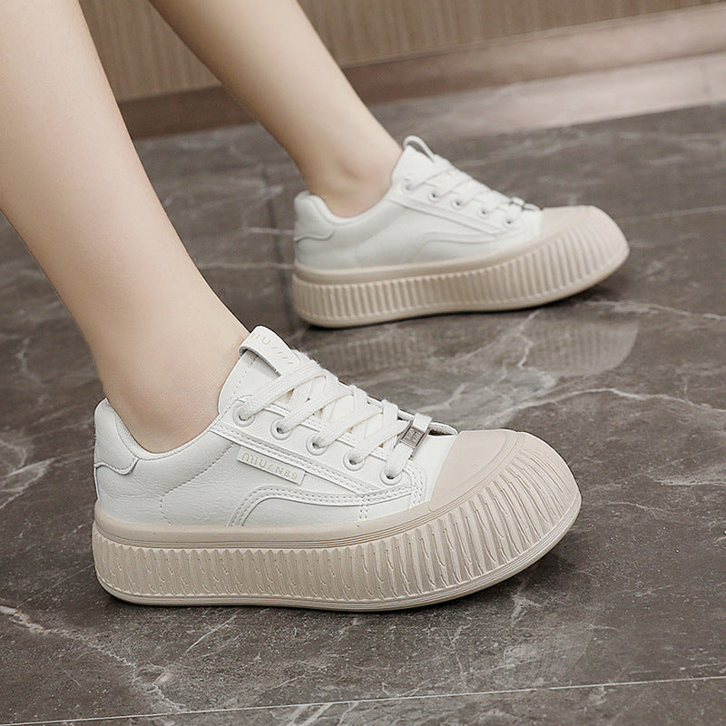 Damen Sportliche Plateau Sneakers mit rutschfester Sohle und atmungsaktivem Obermaterial EB