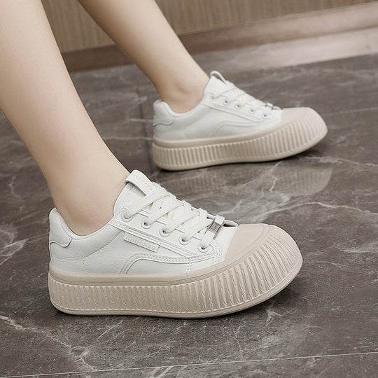 Damen Sportliche Plateau Sneakers mit rutschfester Sohle und atmungsaktivem Obermaterial EB