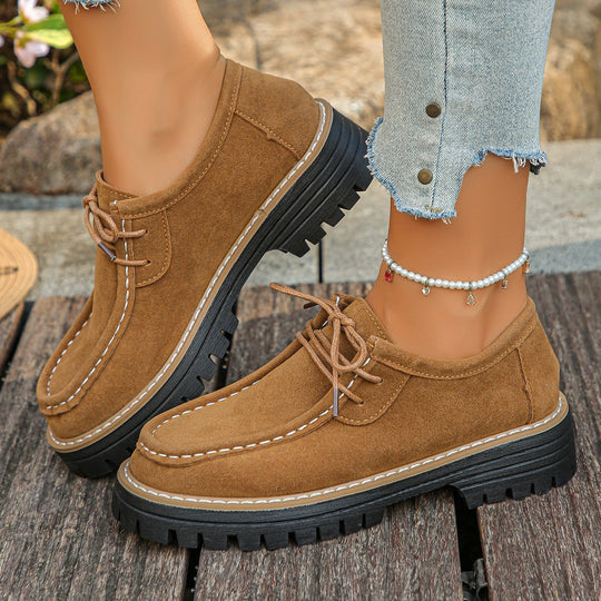 Damen Mokassin-Schuhe mit robustem Profil und weichem Obermaterial EB