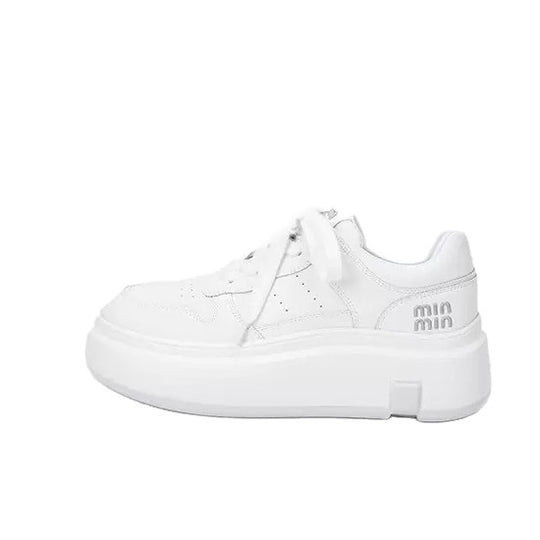 Damen modische Plateau Sneakers mit strapazierfähigem Obermaterial EB