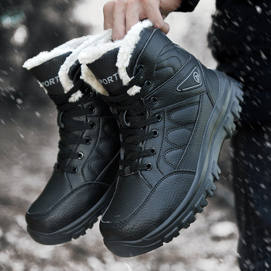 Damen gefütterte Winterstiefel mit rutschfester Sohle und isolierendem Innenfutter EB