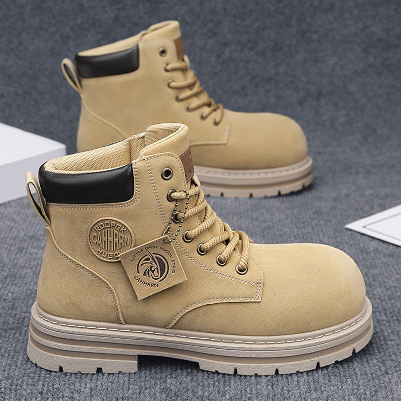 Damen robuste Schnürboots aus hochwertigem Wildleder EB