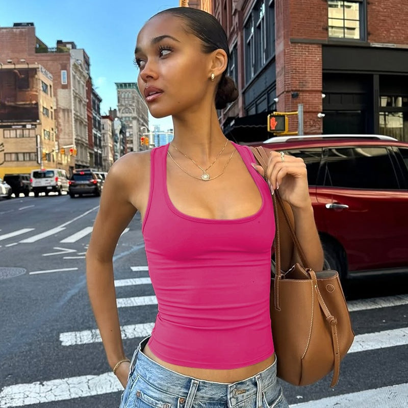Damen Sportliches Tanktop mit breiten Trägern EB