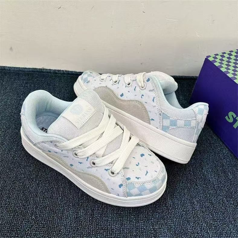 Damen trendige Sneakers mit atmungsaktiver Netz-Oberfläche und bequemem Fußbett EB