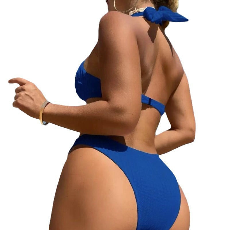 Damen Design-Bikini mit gekreuztem Oberteil EB