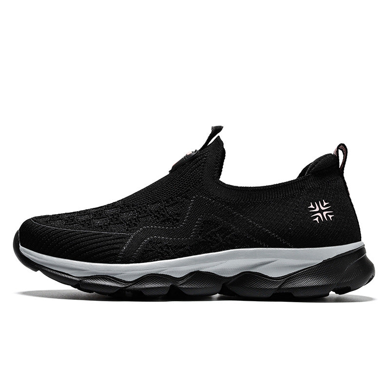 Damen Atmungsaktive Slip-On Spazier-Sneaker mit flexibler Sohle EB