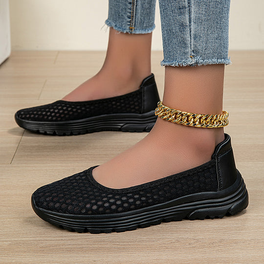Damen Bequeme Freizeitschuhe mit atmungsaktiver Mesh-Oberfläche EB