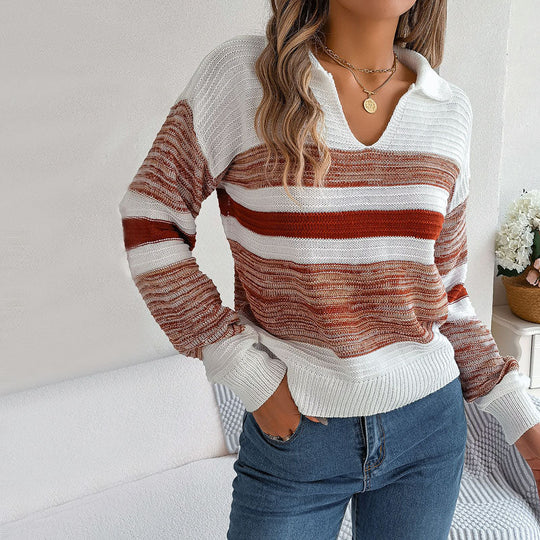 EB | Gestreifter Strickpullover im Casual Look