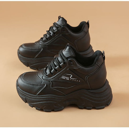 Damen Sportliche Chunky Sneakers mit robuster Profilsohle EB