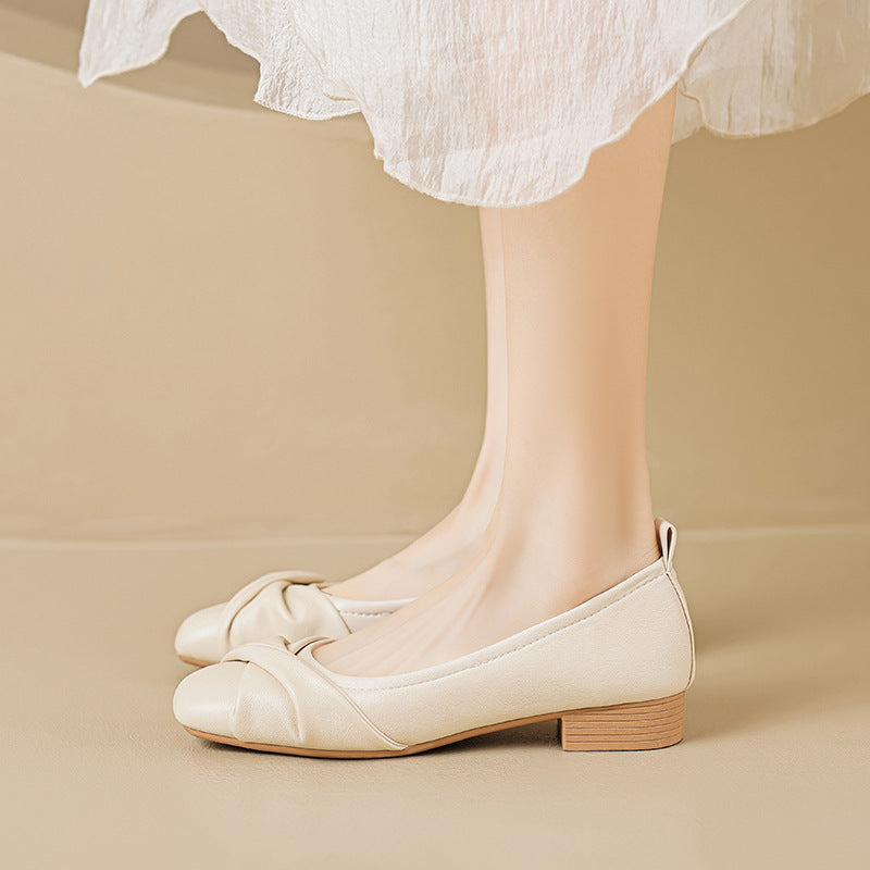 Damen Ballerinas mit elegantem Knoten-Design EB