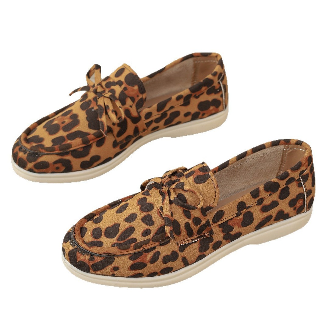 Damen Mokassins mit verspieltem Leopardenmuster EB